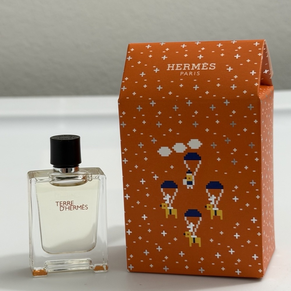 Terre d'Hermes Eau De Toilette Miniature 5ml 0.17oz Mini Bottle New In Box